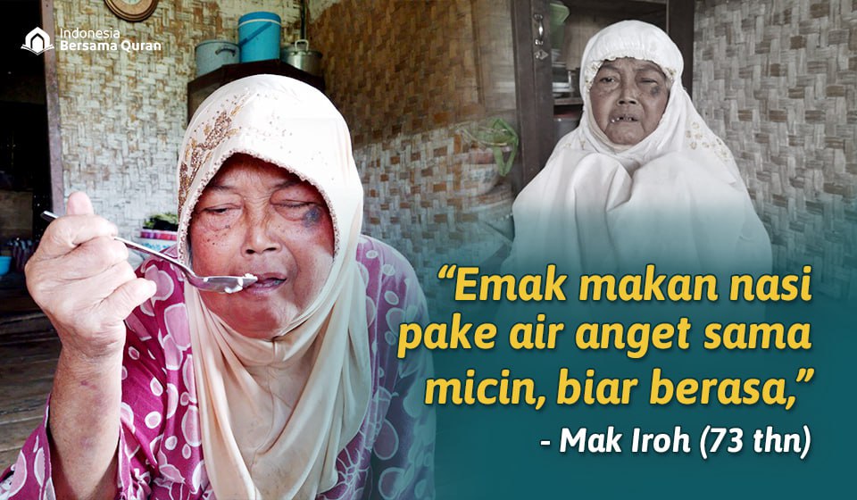 Tinggal Sebatang Kara di Gubuk Reyot, Bantu Perjuangan Hidup Mak Iroh