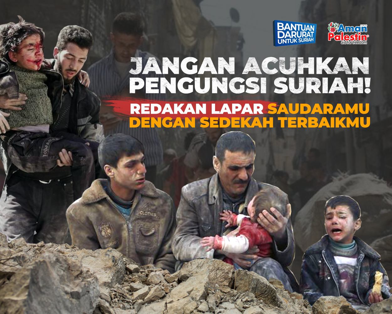 Kirim Pangan untuk Pengungsi Suriah Hadapi Krisis Pangan