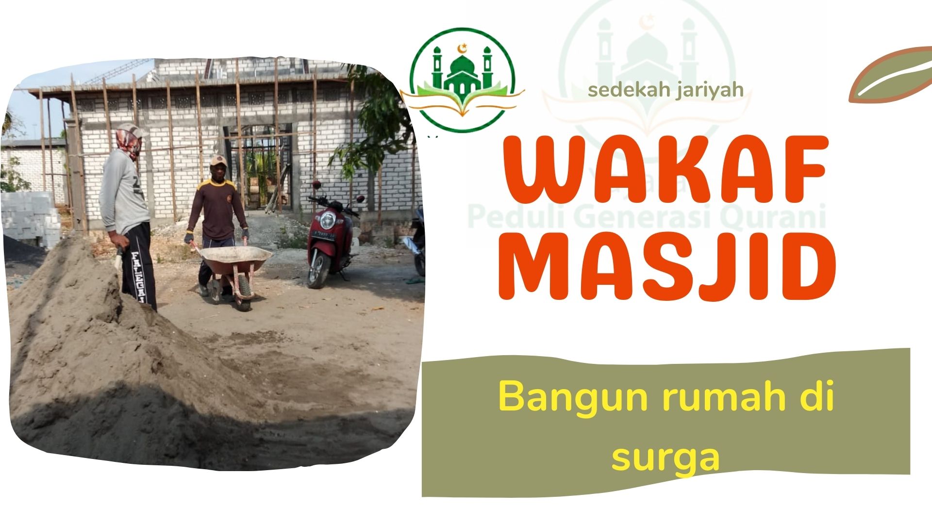 Donasi bangun masjid, bertanam kebaikan