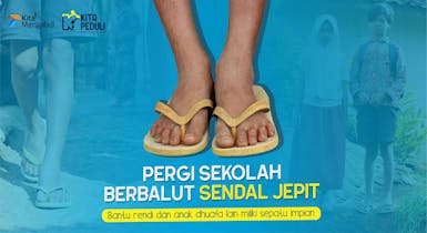 Sedekah 1000 Kado Sepatu Sekolah untuk Anak Yatim & Dhuafa