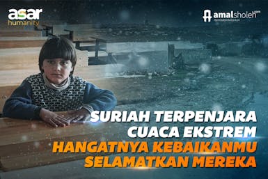 Sedekah Hadirkan Selimut dan Pakaian Hangat Saudara di Suriah