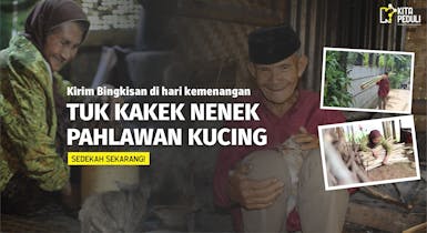 MasyaAllah! Kakek Nenek Rela Tahan Lapar Demi Kasih Makan Kucing Terlantar