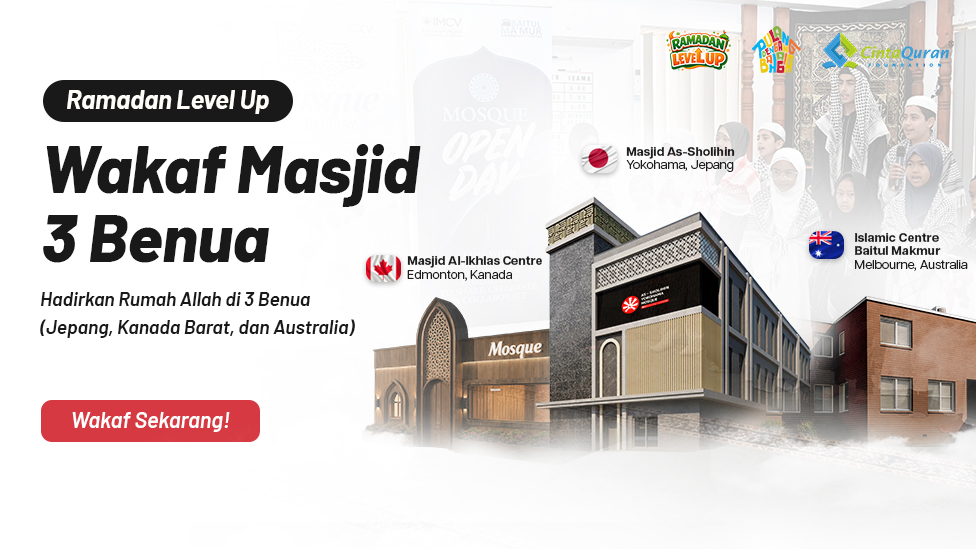 Wakaf Bangun 3 Masjid di 3 Benua dan 3 Negara