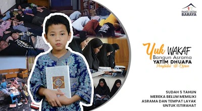 Wakaf Bangunan Asrama Yatim Dhuafa Penghafal Al Quran