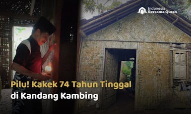 Bangun Rumah Kek Ponijan, Lansia yang Tinggal di Kandang Kambing