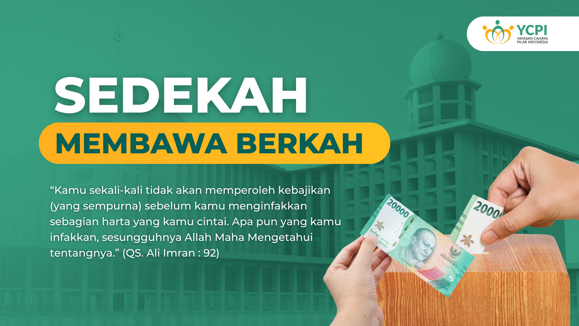 Sedekah Setiap Saat Membawa Berkah