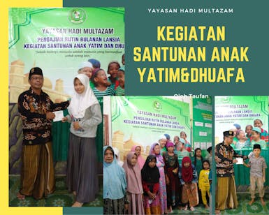 Gerakan peduli yatim dan dhuafa di pelosok pedesaan