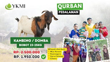 Qurban di pedalaman 1 ekor kambing