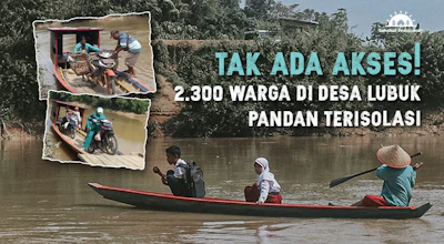 Jembatan untuk 2.300 Warga Desa Lubuk Pandan, Sumatera Selatan