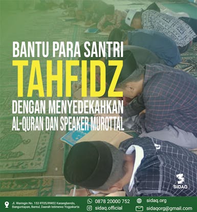 Sedekah Mushaf & Speaker Murottal untuk Indonesia yang Lebih Qurani