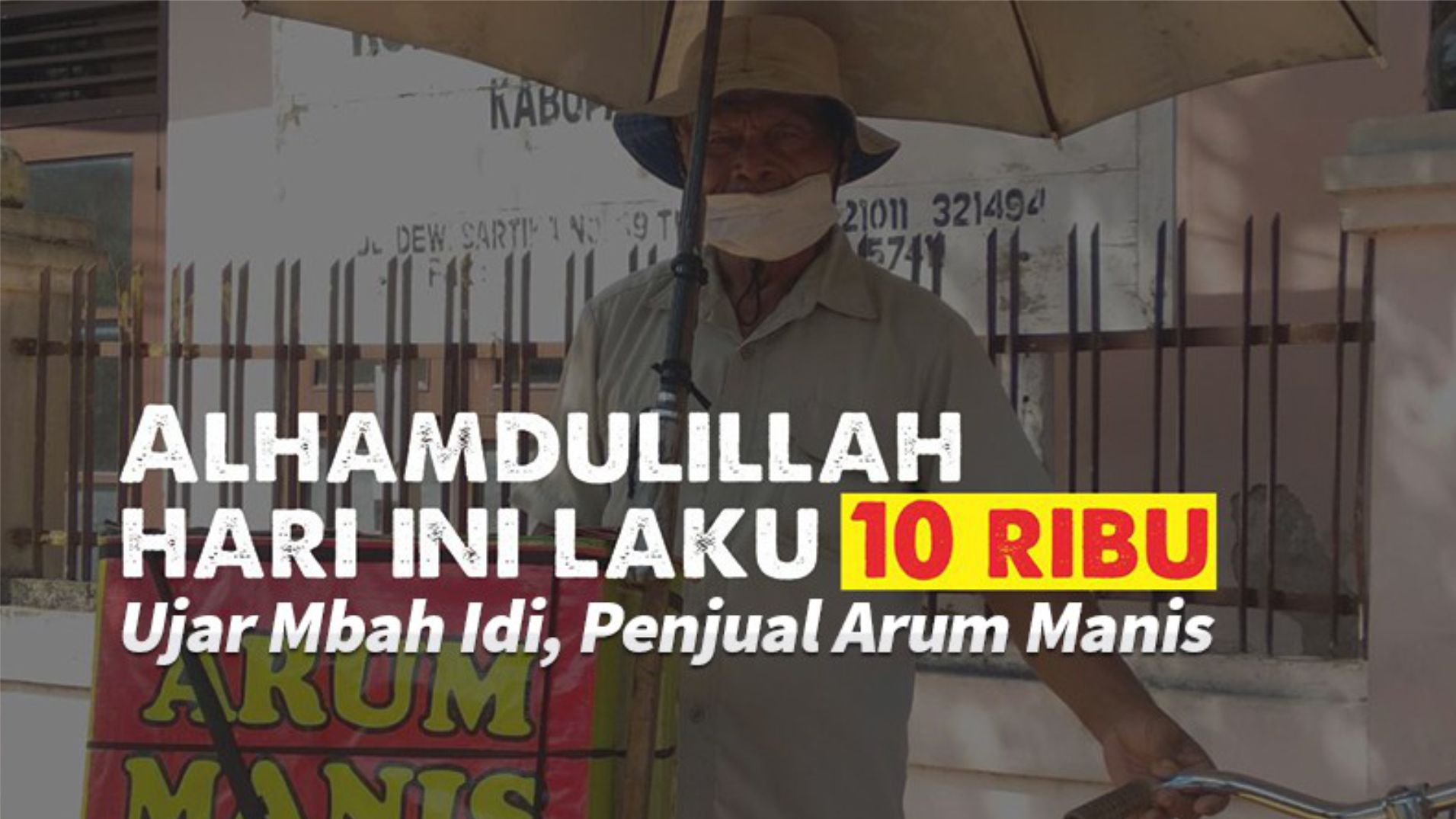 Borong Habis Arum Manis Mbah Idi, Wujudkan Warung Impian Pedagang Kecil