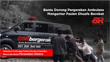 Bantu Dorong Pergerakan Ambulans Gratis Mengantar Pasien Berobat