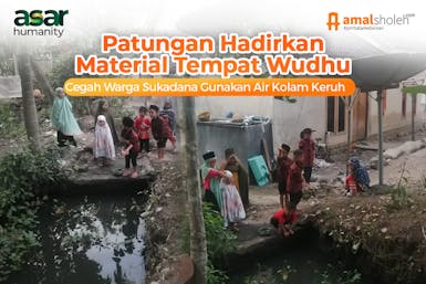 Terpaksa Wudhu Pakai Air Kolam Keruh Banyak Jentik