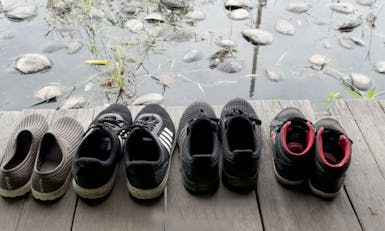 Sedekah terbaik: Sepatu baru untuk yatim dan dhuafa