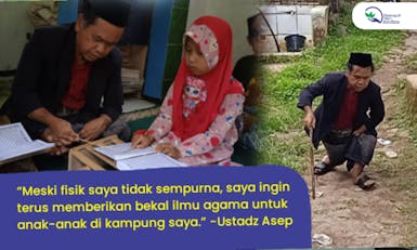 Hadiah Terbaik untuk Ustadz Asep, Guru Ngaji Disabilitas
