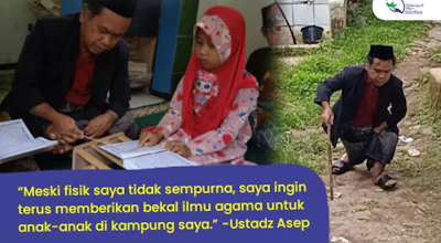 Hadiah Terbaik untuk Ustadz Asep, Guru Ngaji Disabilitas
