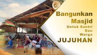 Masjid Kami seperti ini. Bantu bangunkan Masjid untuk 160 orang santri disini.