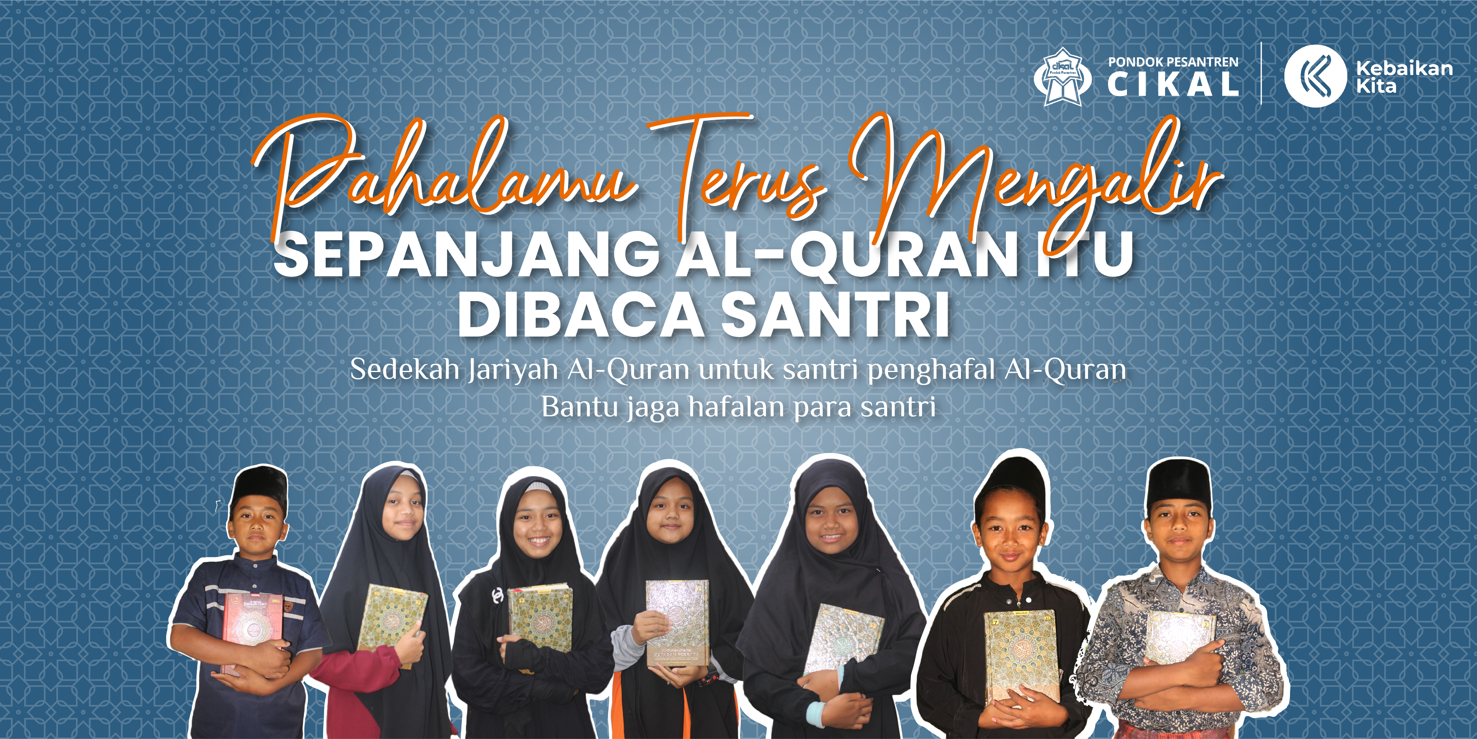Sedekah Al-Quran Untuk Santri Penghafal AlQuran