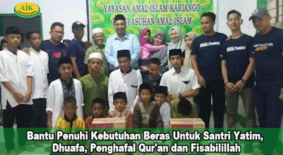 #sedekahberas - Bantu Penuhi Kebutuhan Beras Untuk Santri Yatim, Dhuafa, Penghafal Qur'an