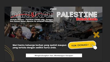 DARURAT! Gaza Under Attack! Hadirkan Senyum Bahagia Palestina!