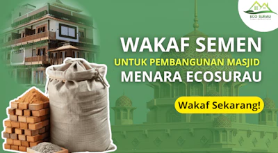 Wakaf Semen Bantu Pembangunan Ecosurau Pertama di Indonesia