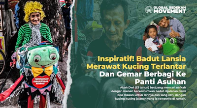 Badut Lansia Merawat Kucing Terlantar Dan Gemar Berbagi Ke Panti Asuhan