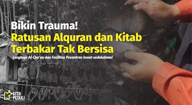 Sedekah Jariyah, Kirim Al-Quran untuk Ponpes Terbakar