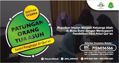 Sedekah Orang Tua Asuh Santri Penghafal Quran