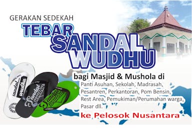 Gerakan Sebar Sandal Wudhu ke Pelosok Nusantara