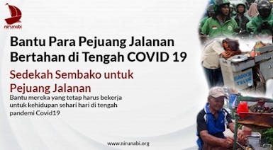 Sedekah Sembako untuk Pejuang Jalanan di Tengah Pandemi Covid19