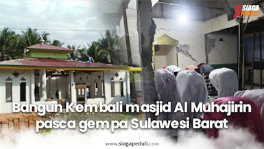90% Bangunan Masjid Al-Muhajirin Hancur