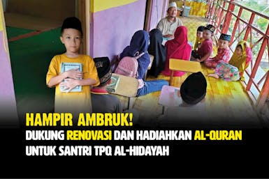 Hampir Ambruk! Ayo Bantu Renovasi TPQ Al-Hidayah di Mojokerto