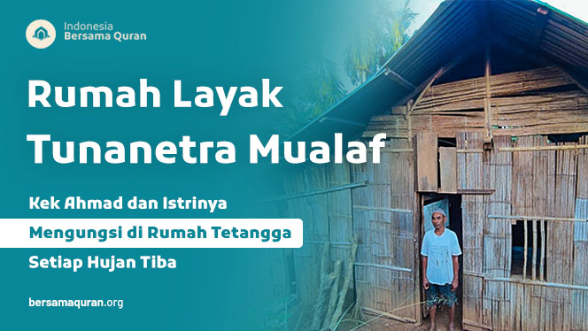 Rumah Permanen Untuk Kek Ahmad, Petani Tunanetra Mualaf Bali