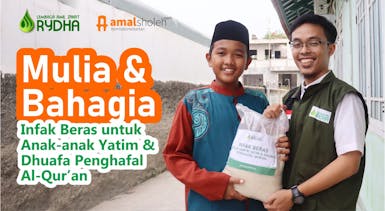 Penuhi Kebutuhan Beras & Gizi Santri Yatim & Santri Penghafal Al-Qur’an Indonesia