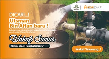 Sedekah Wakaf Air bersih untuk Santri tahfizh