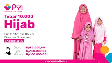 Hijab untuk Yatim dan Dhuafa di Pelosok Nusantara
