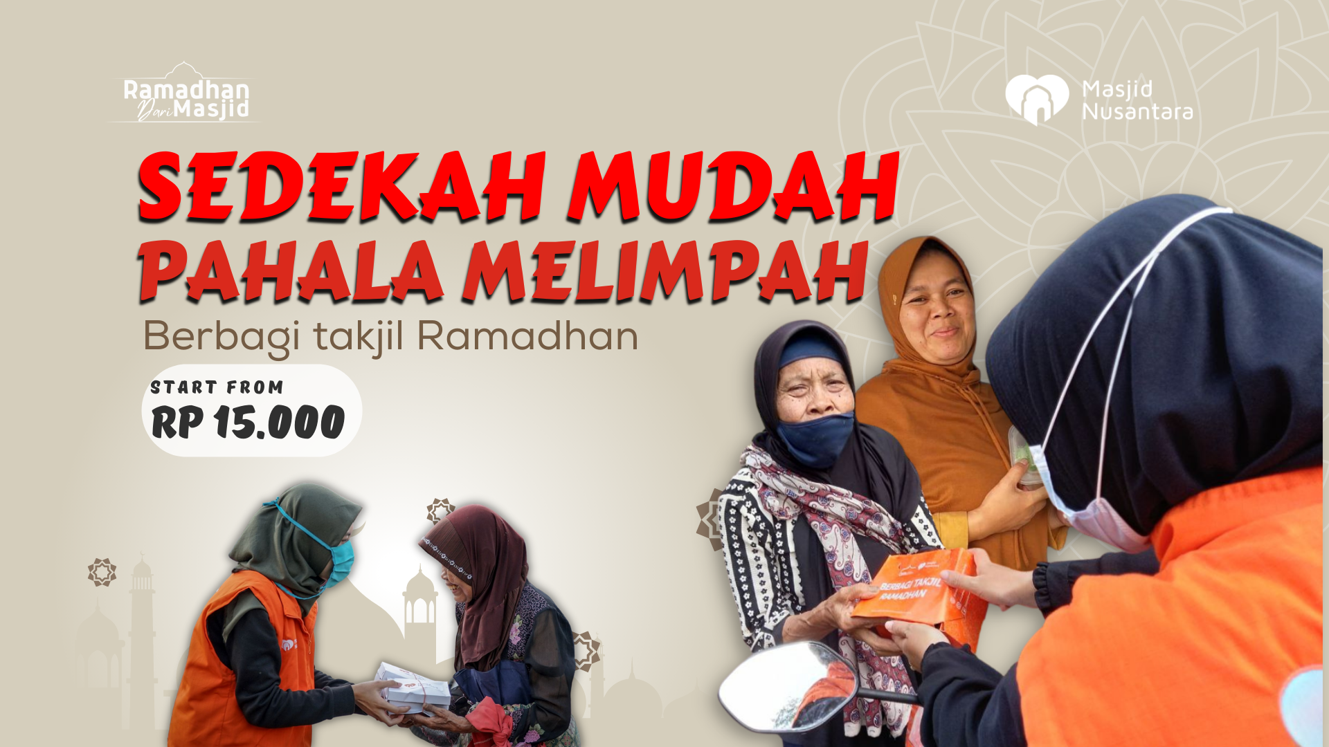 Ini Sedekah Termudah: Berbagi Takjil untuk Muslim Berpuasa