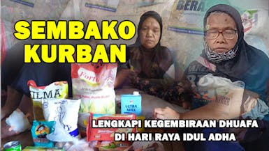 Sembako Kurban untuk Lengkapi Kegembiraan