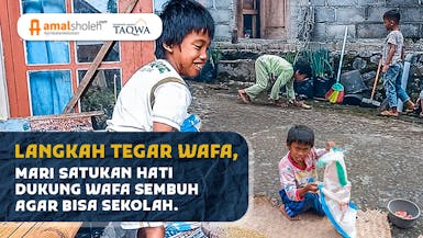 Merangkak dengan Terseok-Seok, Bantu Pengobatan Wafa