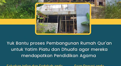 Sedekah Subuh Pembangunan Rumah Qur'an Yatim Piatu dan Dhuafa