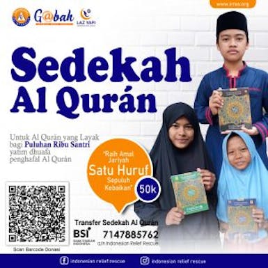 WAKAF/SEDEKAH QUR'AN