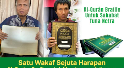 Sedekah Al-Qur'an Braille untuk Saudara Tuna Netra