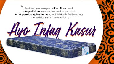 Sedekah Kasur Sebagai Tempat Tidur Yang Layak Untuk Panti Asuhan