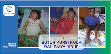 Disabilitas Dhuafa Butuh Kursi Roda dan Biaya hidup
