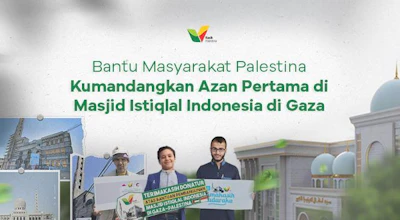 Wakaf Speaker untuk Masjid Istiqlal Indonesia di Gaza