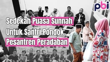 Sedekah puasa sunnah untuk santri di Pondok Pesantren Peradaban