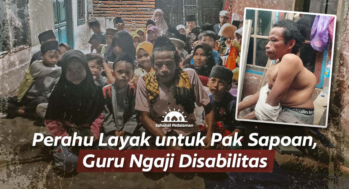 Tulang Badan Bengkok Tidak Hentikan Semangat Pak Sapoan Mengajar Ngaji Seikhlasnya