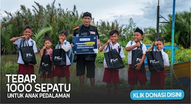 Layarkan 1000 Pasang Sepatu untuk Anak Pulau Pedalaman