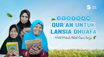 Sedekah Qur’an Jumbo, Mudahkan Lansia Baca Qur’an di Usia Senja