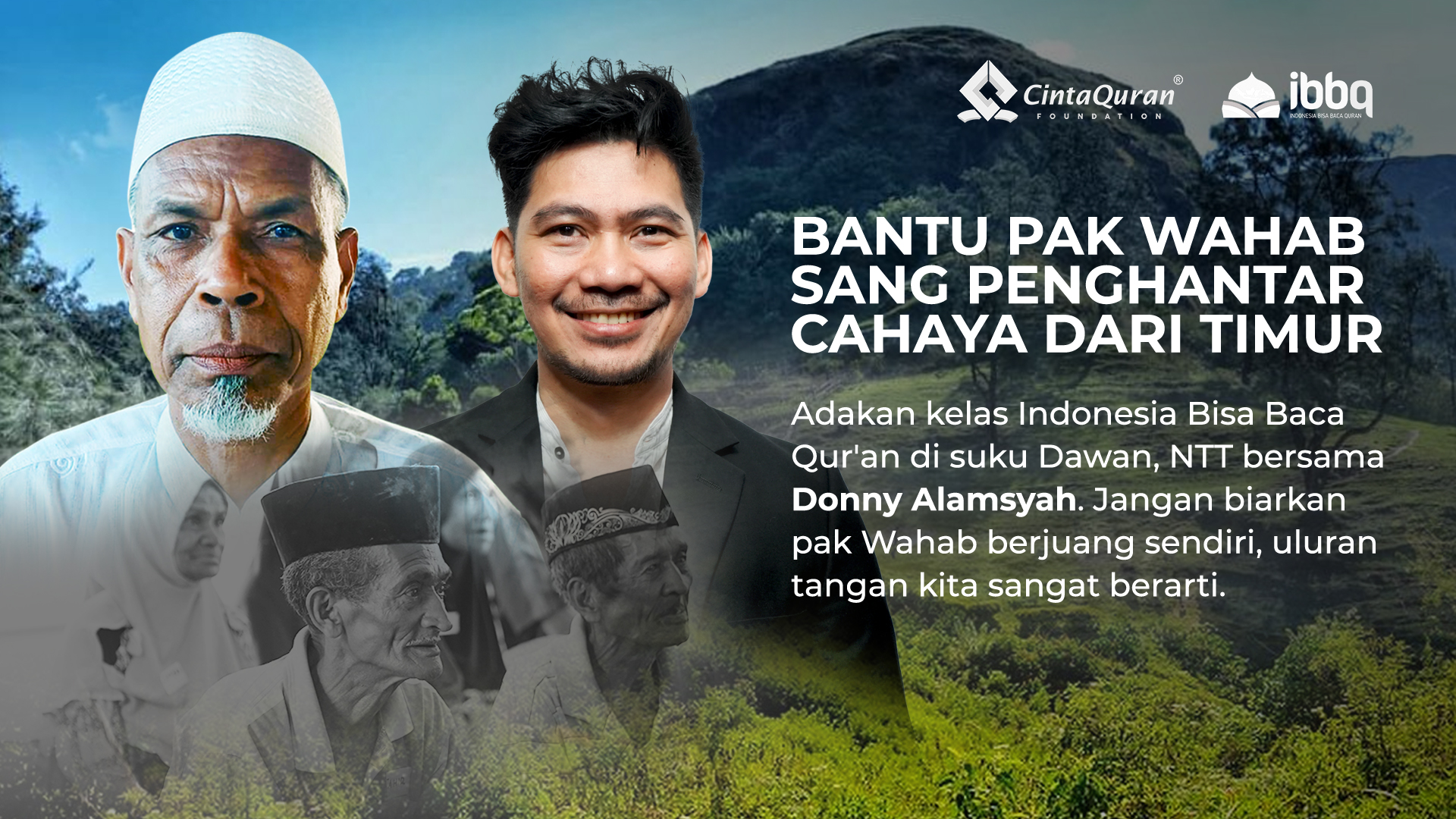 Bantu Pak Wahab Sang Penghantar Cahaya dari Timur